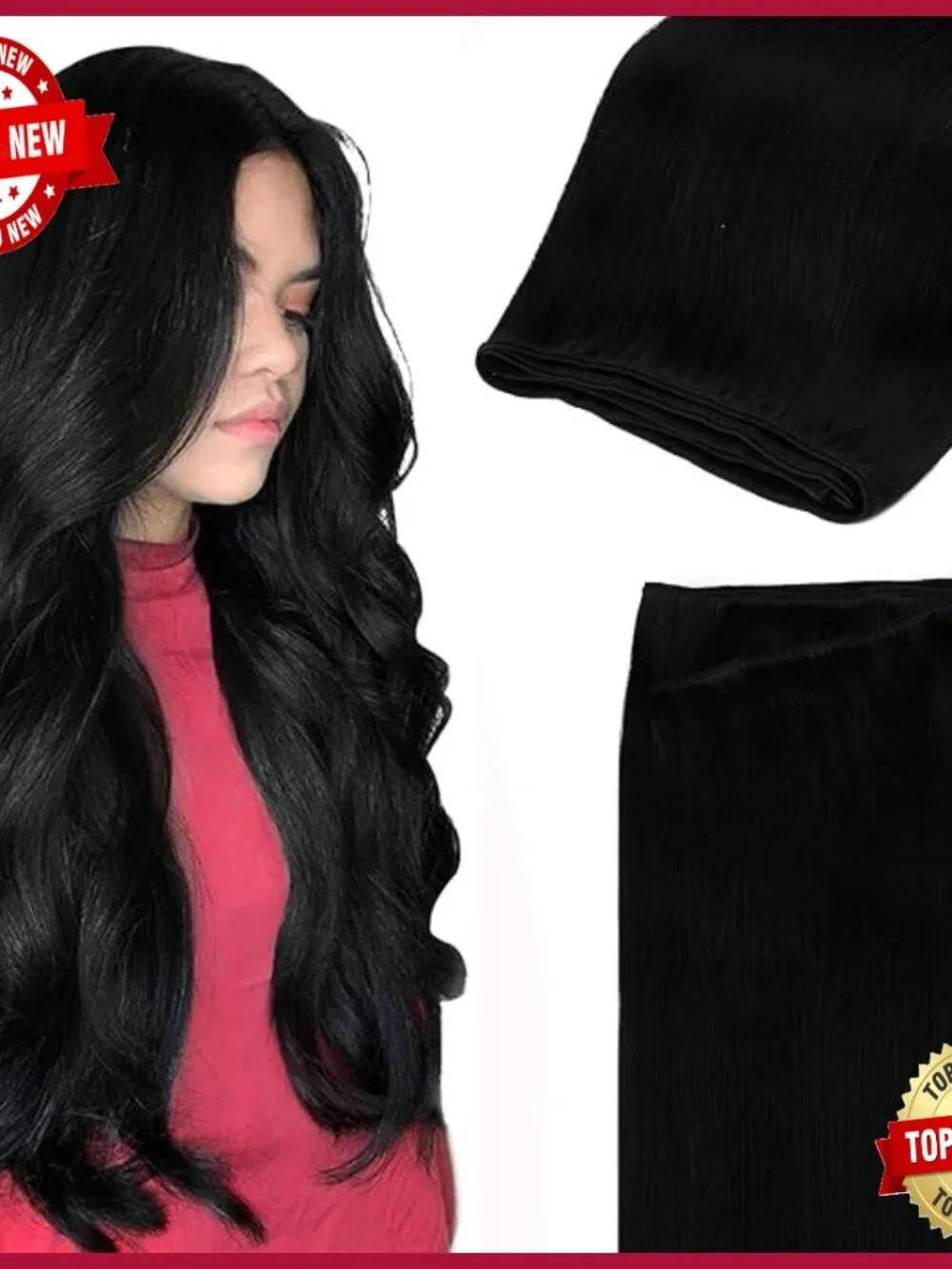Real Human Hair Extensions 24 Inch 120g Straight Silky Weft Bundles